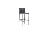 1AE868M Amalfi Metal Back Bar Stool In Cobalt Leather (Set of 2)
