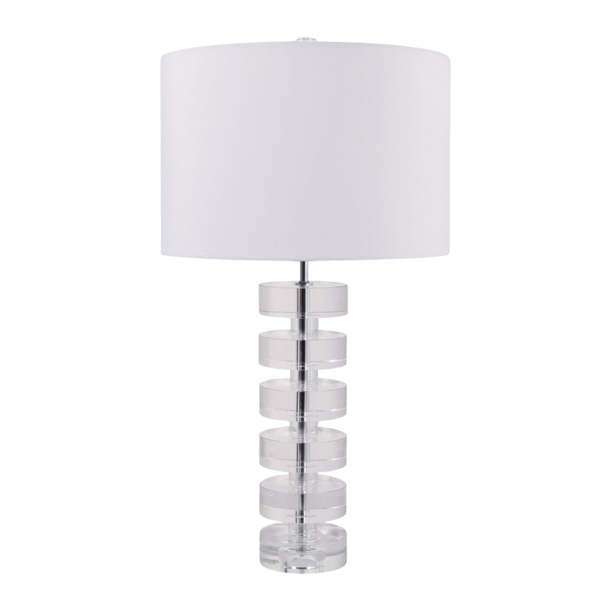 27" Loudon Crystal Table Lamp - Clear