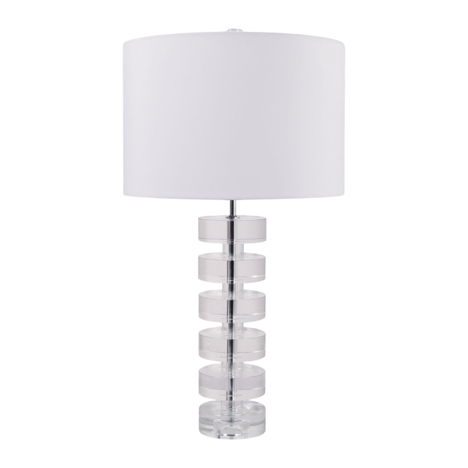 27" Loudon Crystal Table Lamp - Clear