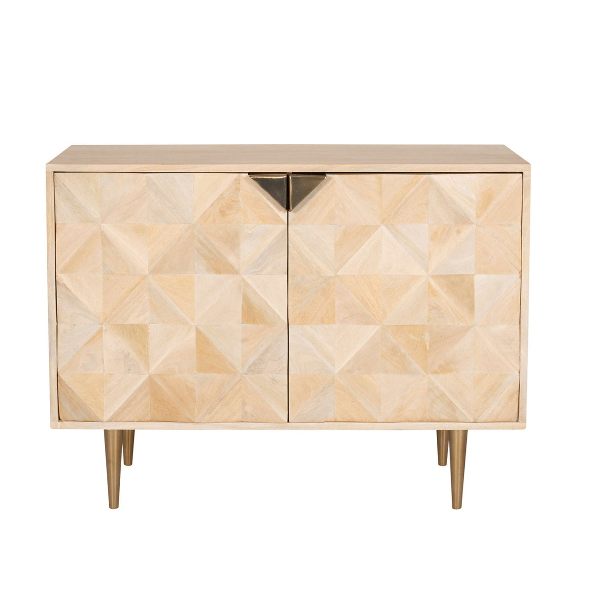 Taranto Wood Chest - White Wash