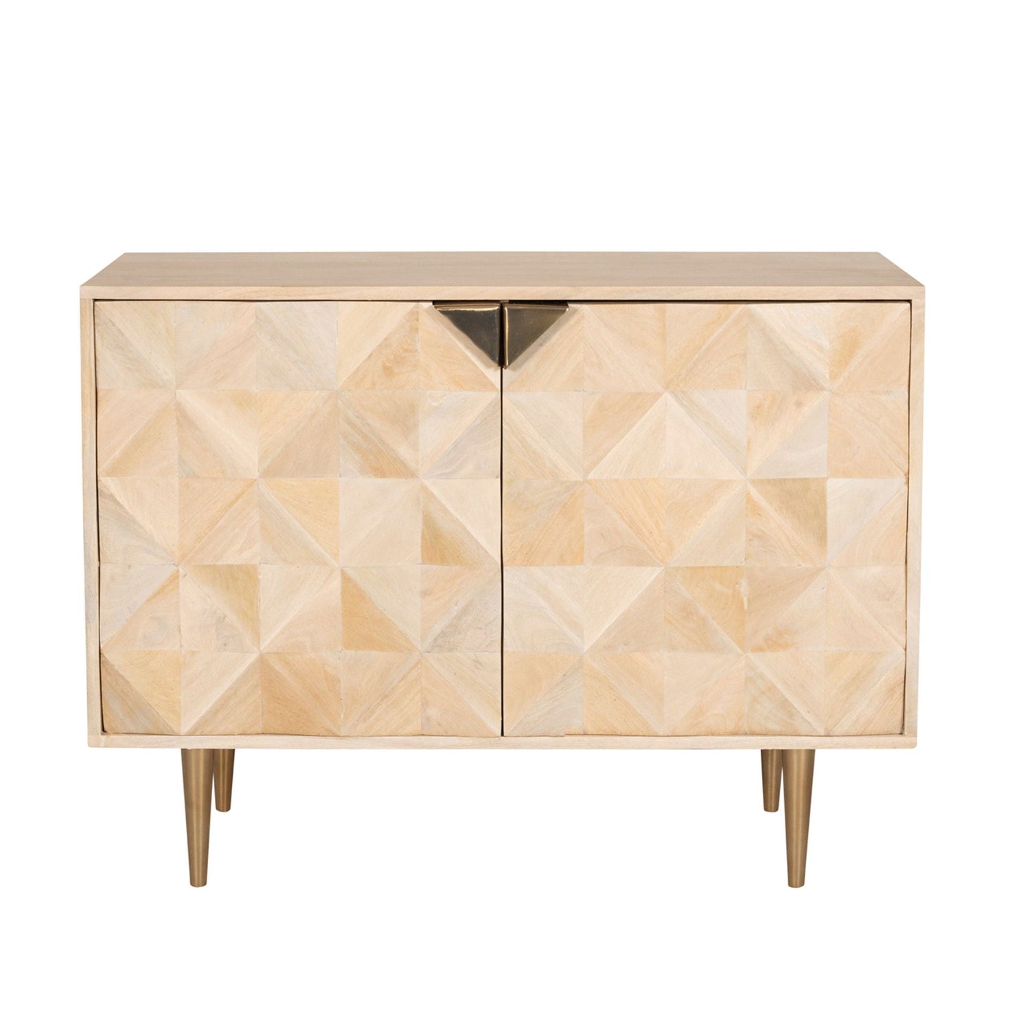 Taranto Wood Chest - White Wash