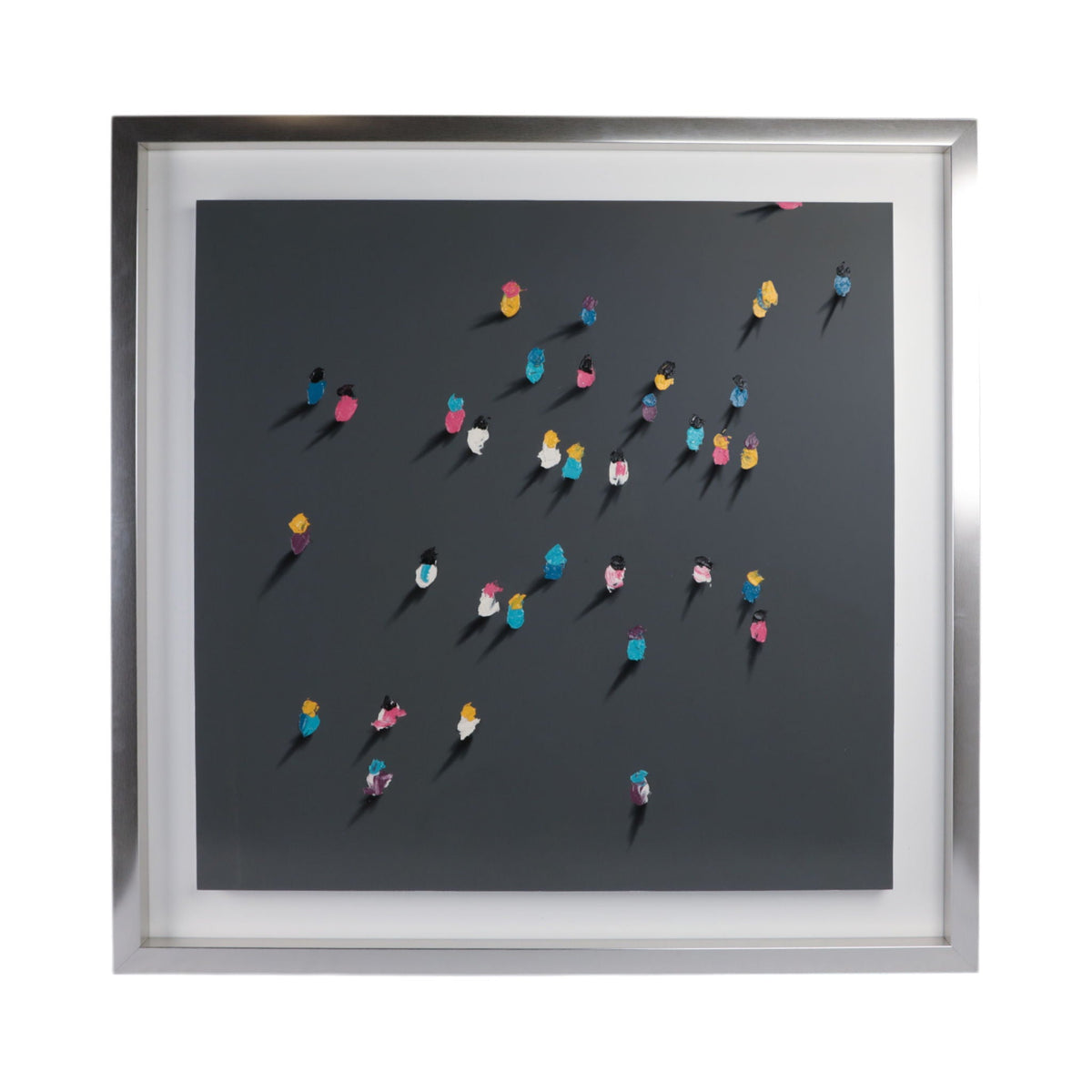 59" x 59" Hand Painted Life In Color - Multi