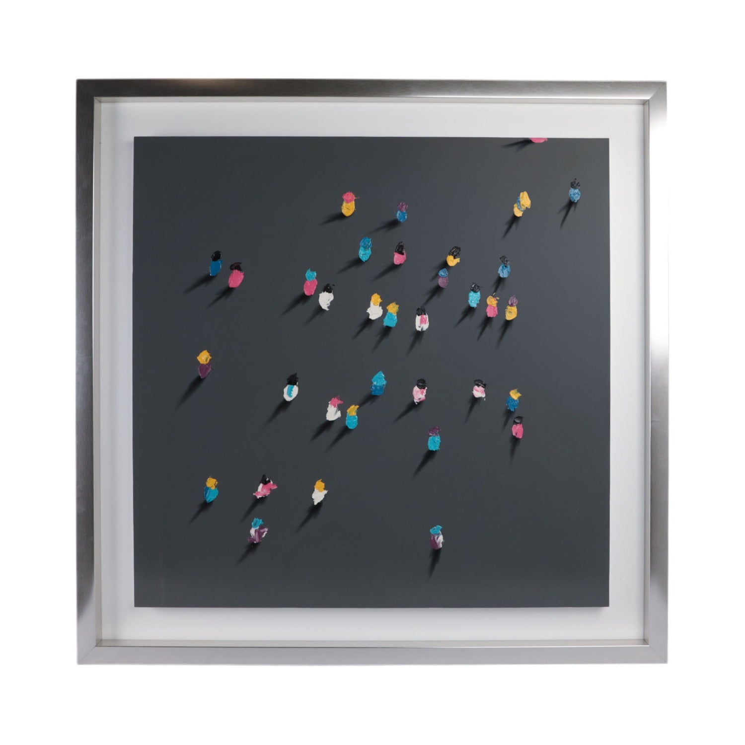 59" x 59" Hand Painted Life In Color - Multi
