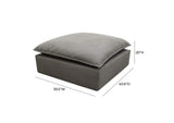 REN-L0091 Cali Slate Performance Fabric Ottoman