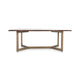Kade - Dining Table - Dark Brown / Gold