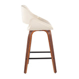 Fabrizzi - Counter Stool With Square Footrest (Set of 2)