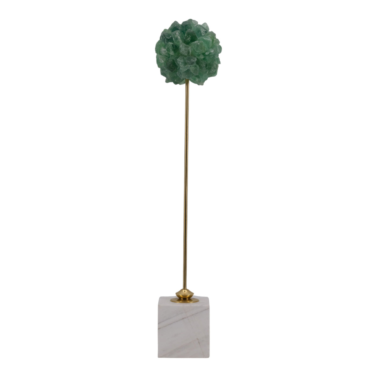 Lancelot Large Orb Statuary - White / Green