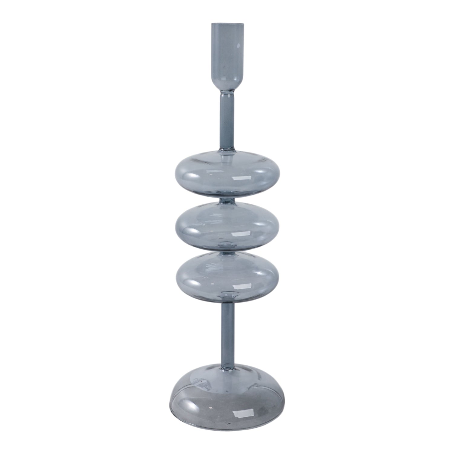 13"x4" Retro Bubble Taper Holder - Blue