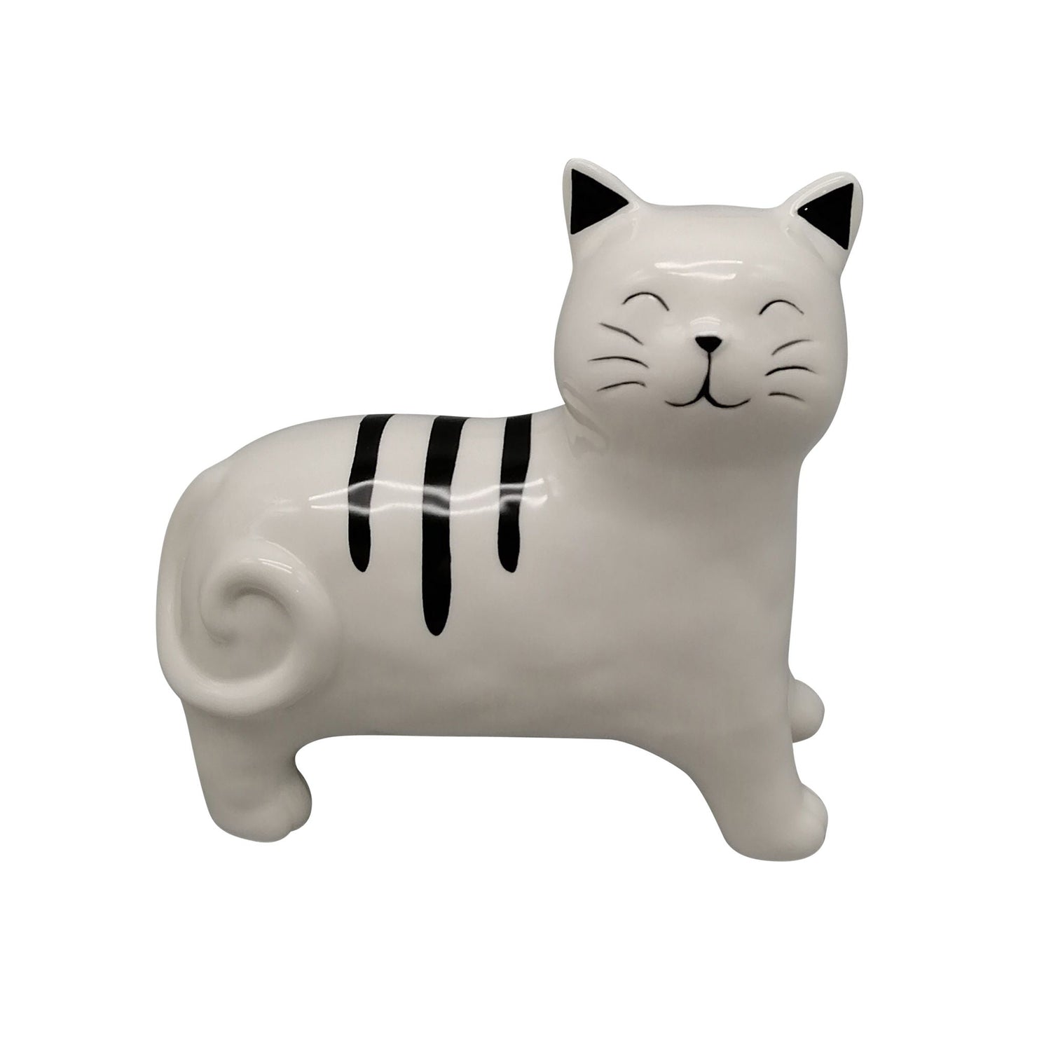 7" Standing Kitty - White/Black
