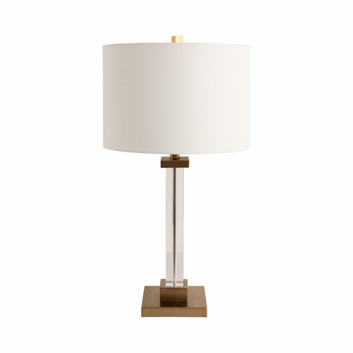 28X15" Traditional Crystal Lamp - Clear