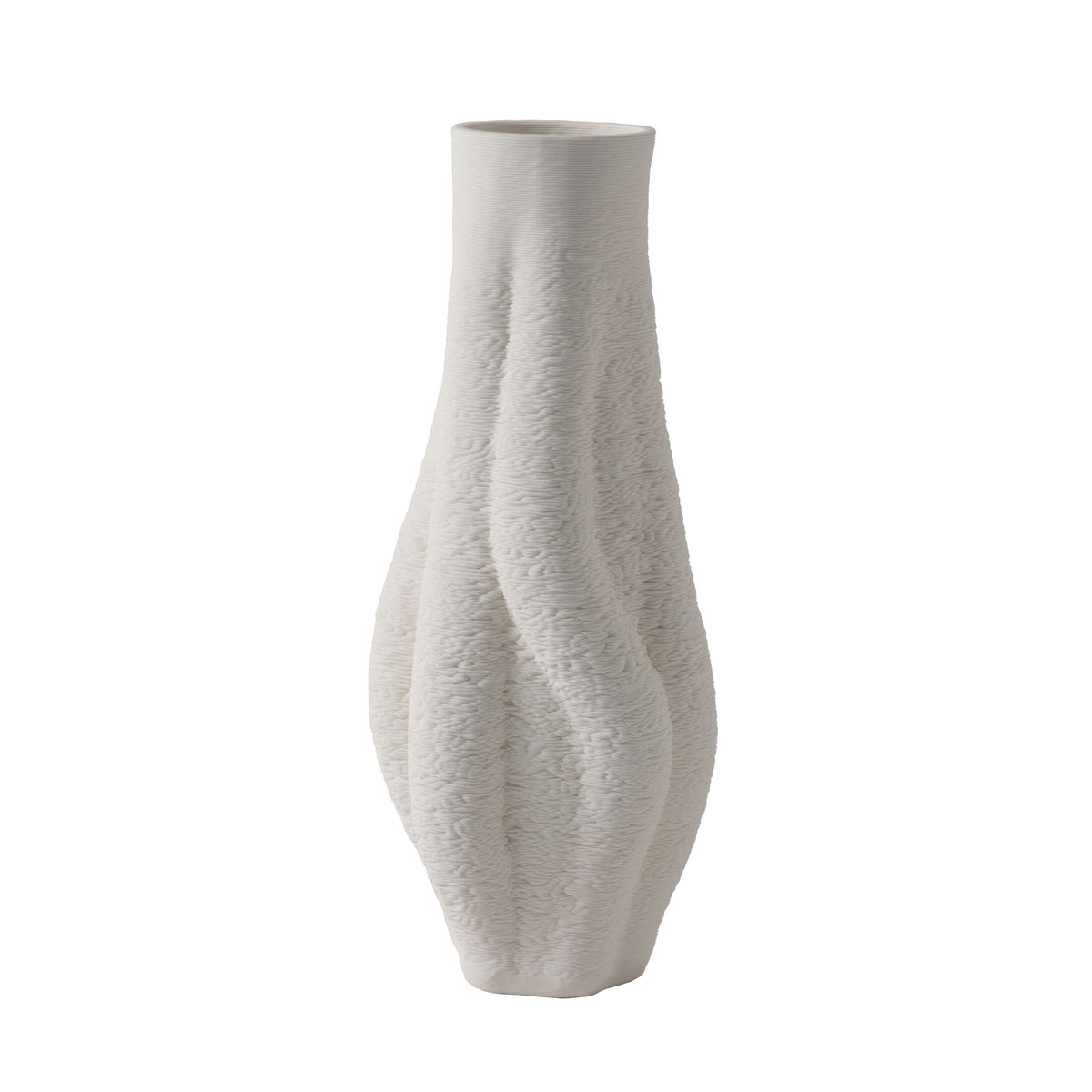 Equilibrium Small 3D Printed Vase - Ivory