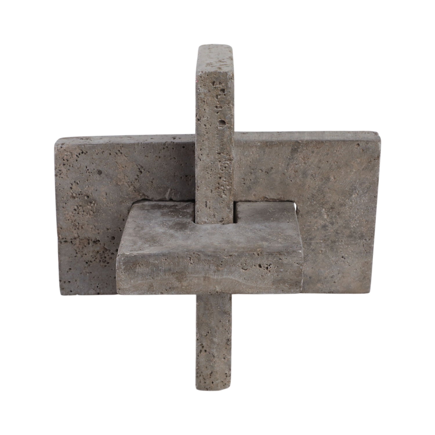 Pierce Large Travertine Knot - Gray