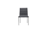 1AE866M Amalfi Metal Back Chair In Cobalt Leather (Set of 2)