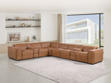 1224 - 8-Piece L-Shaped Sectional Sofa In With 3 Power Recliners & Power Headrests