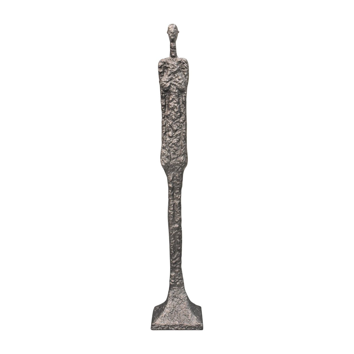 Metal 59" Tribal Floor Sculpture - Bronze