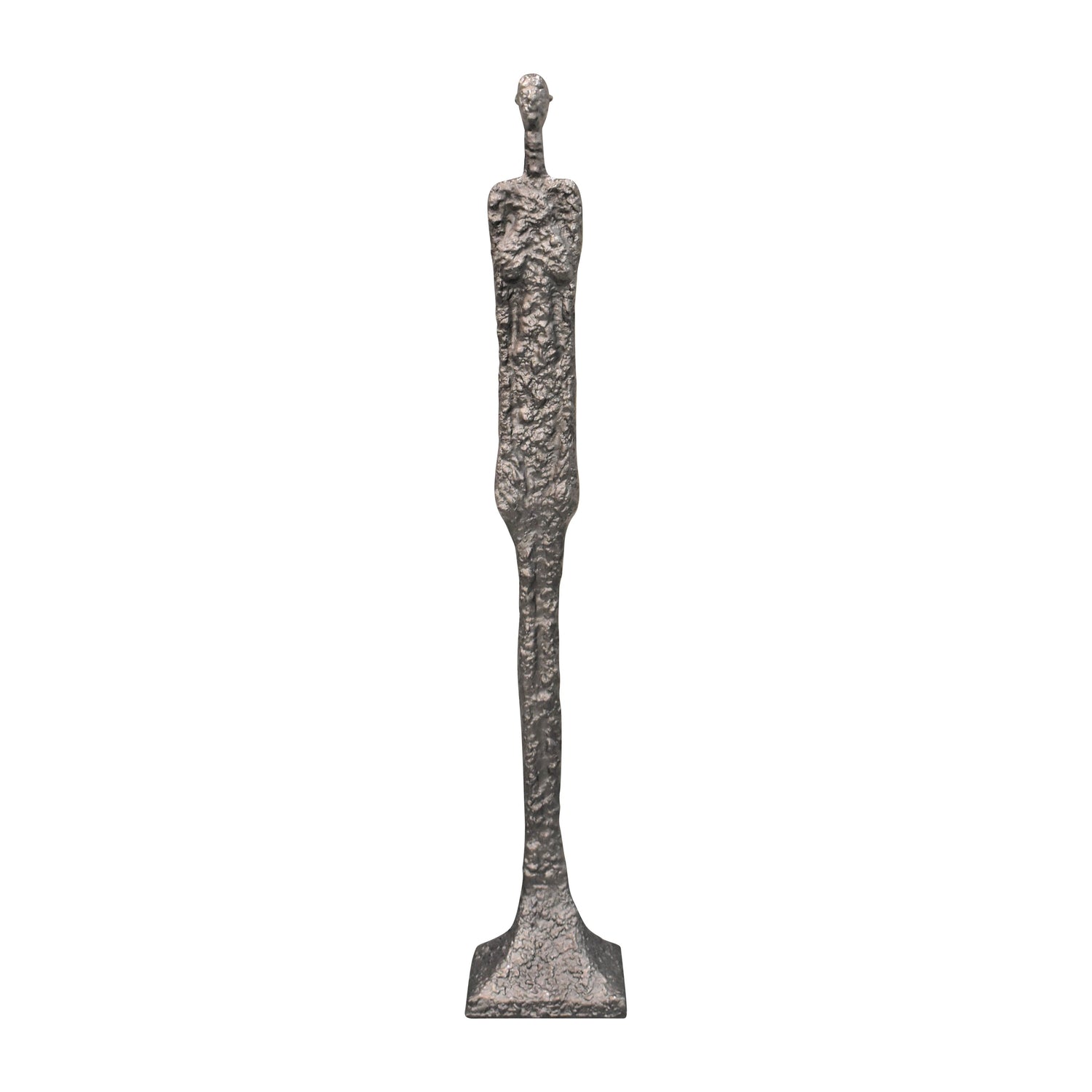 Metal 59" Tribal Floor Sculpture - Bronze