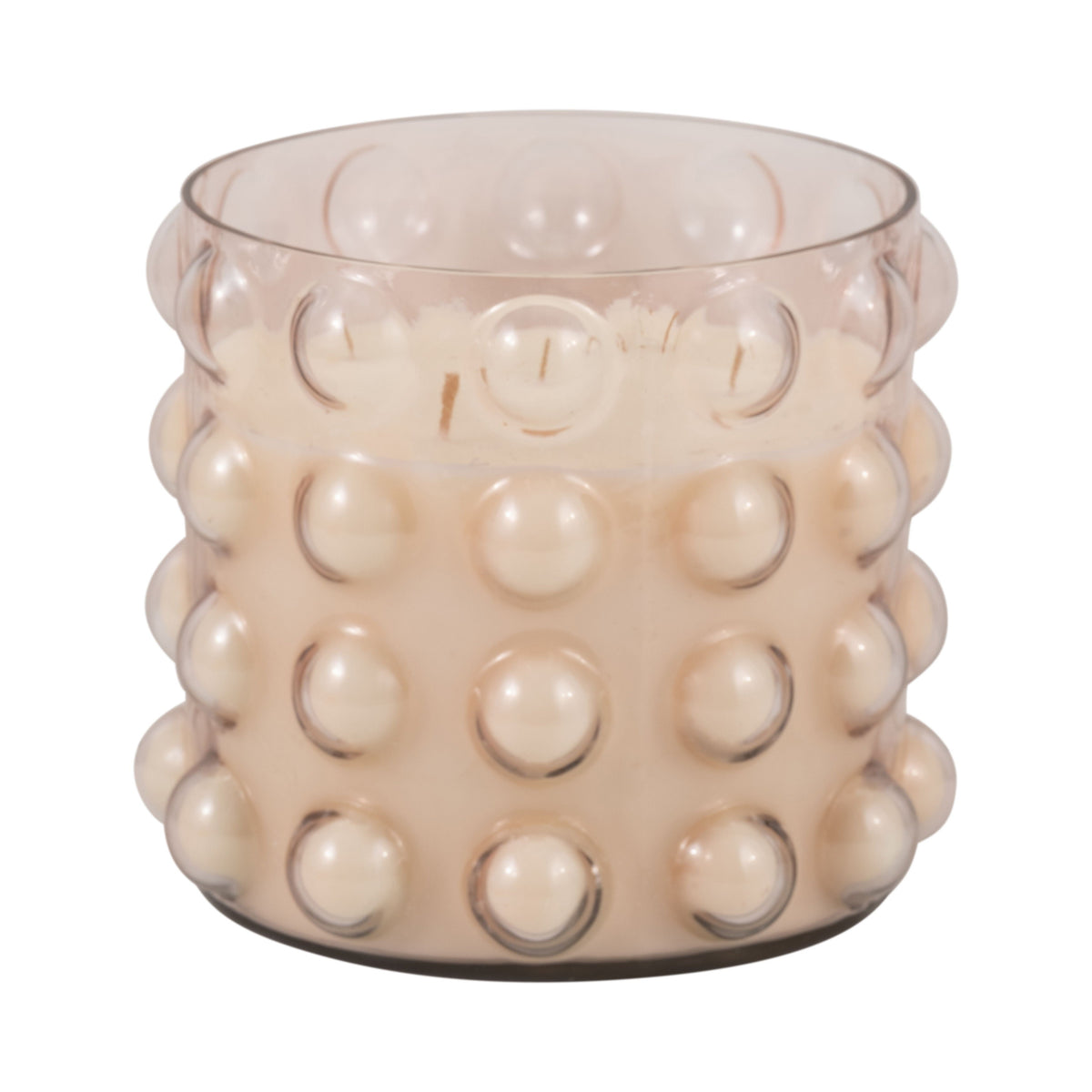 Glass Bubble Candle - Pink