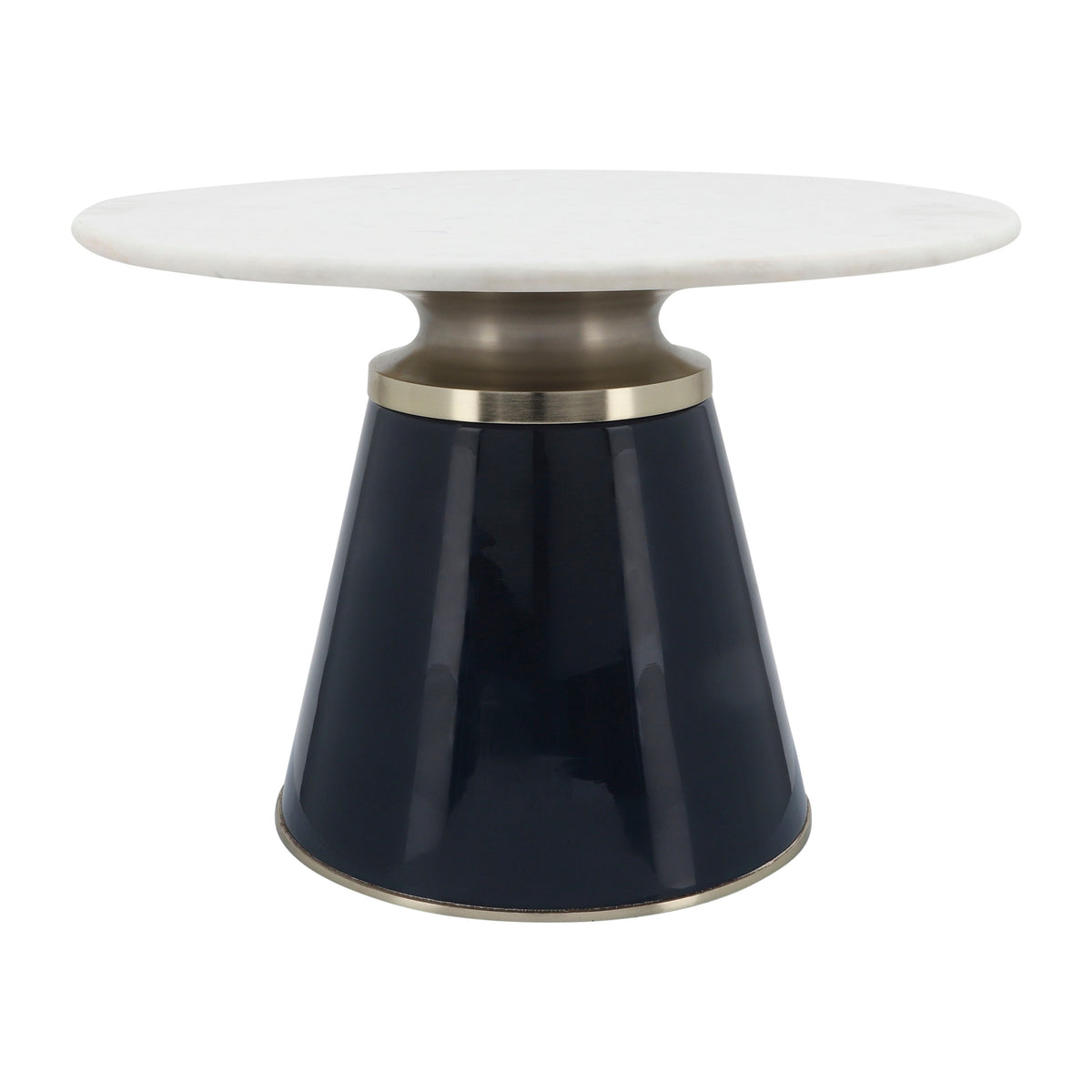 Marble Top Nebular Coffee Table 17" - Blue
