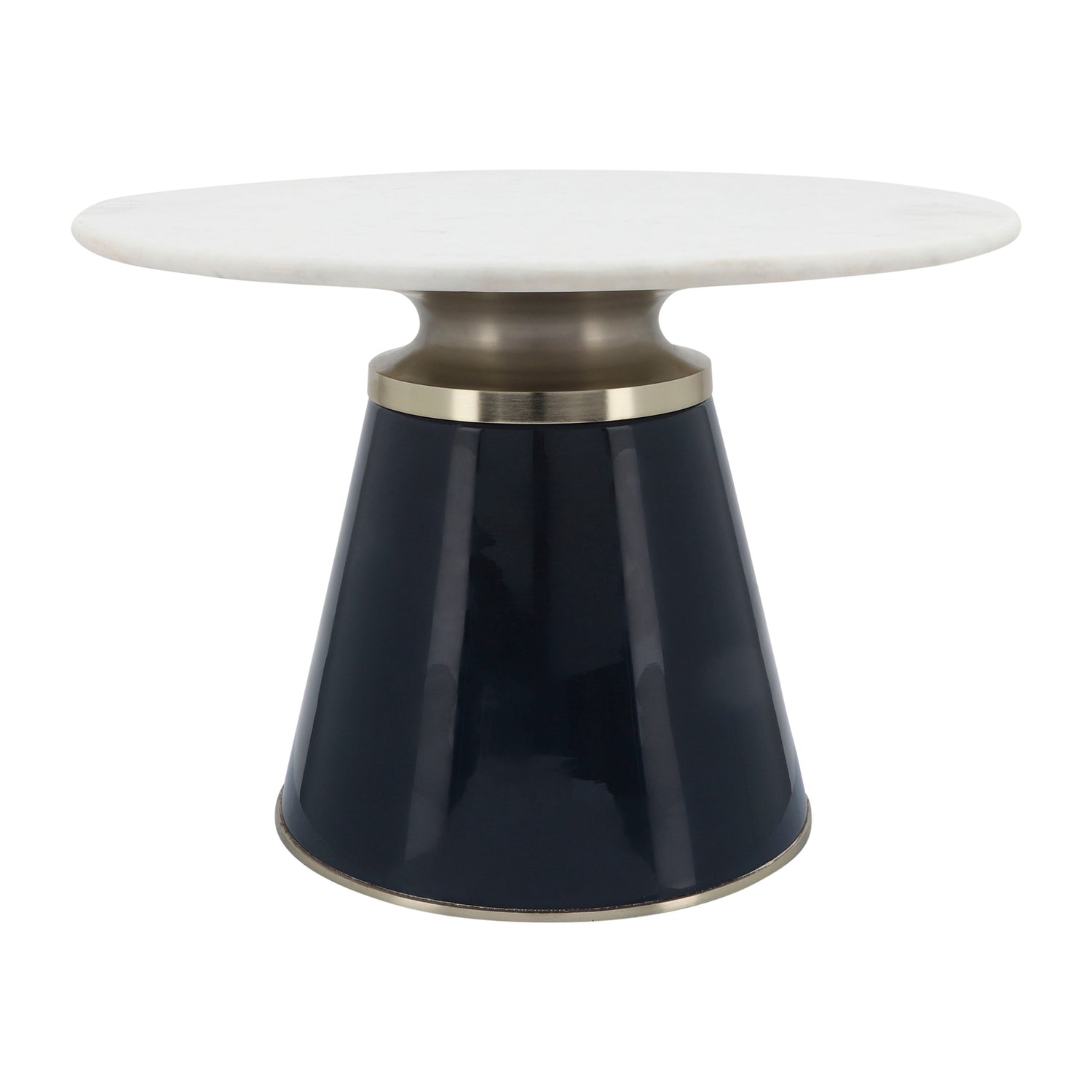 Marble Top Nebular Coffee Table 17" - Blue