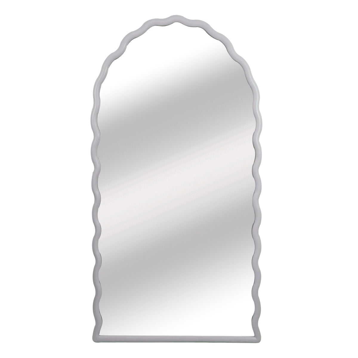 31X59" Wavy Leaner Mirror - White