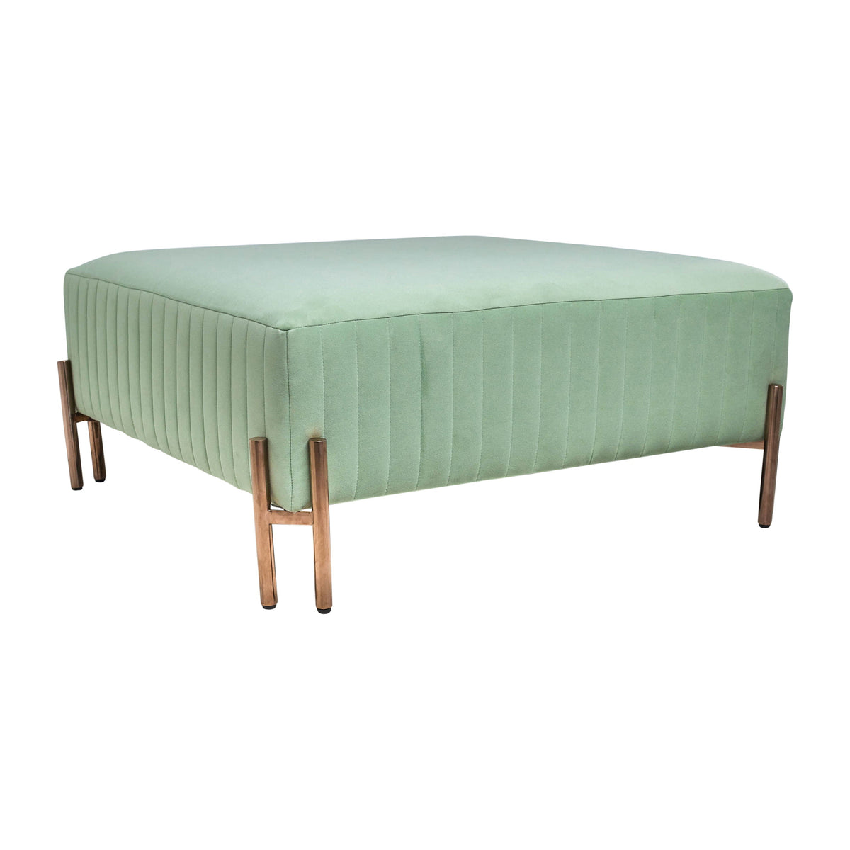 Square Ottoman - Green