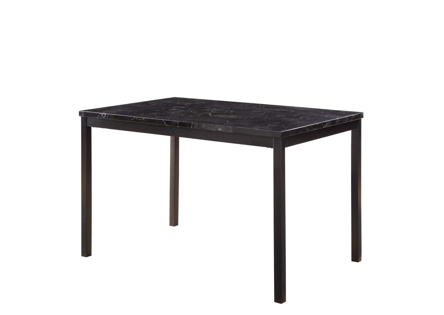 2601BK-48 Tempe Dining Table, Faux Marble Top
