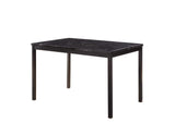 2601BK-48 Tempe Dining Table, Faux Marble Top