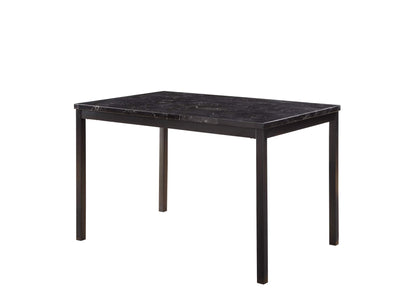 2601BK-48 Tempe Dining Table, Faux Marble Top