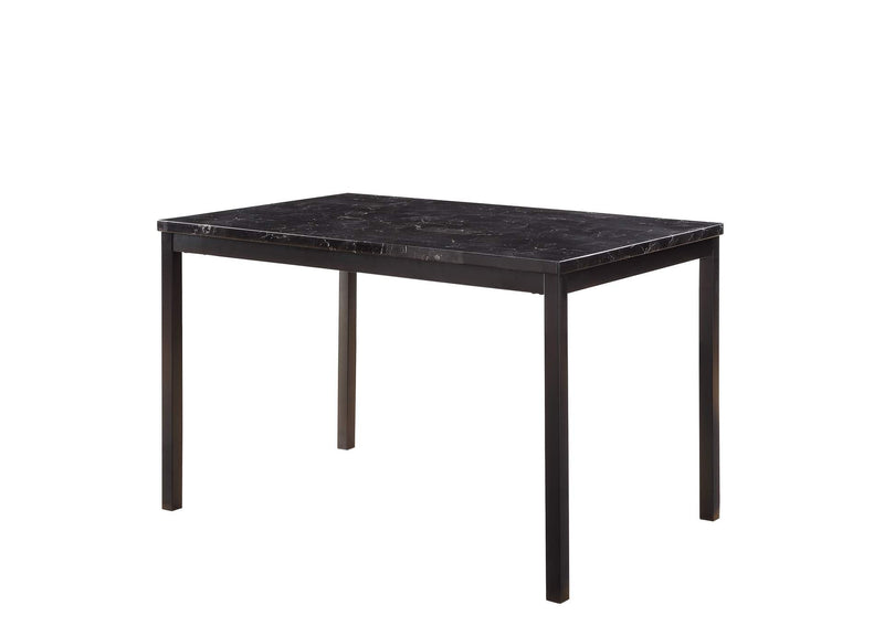 2601BK-48 Tempe Dining Table, Faux Marble Top