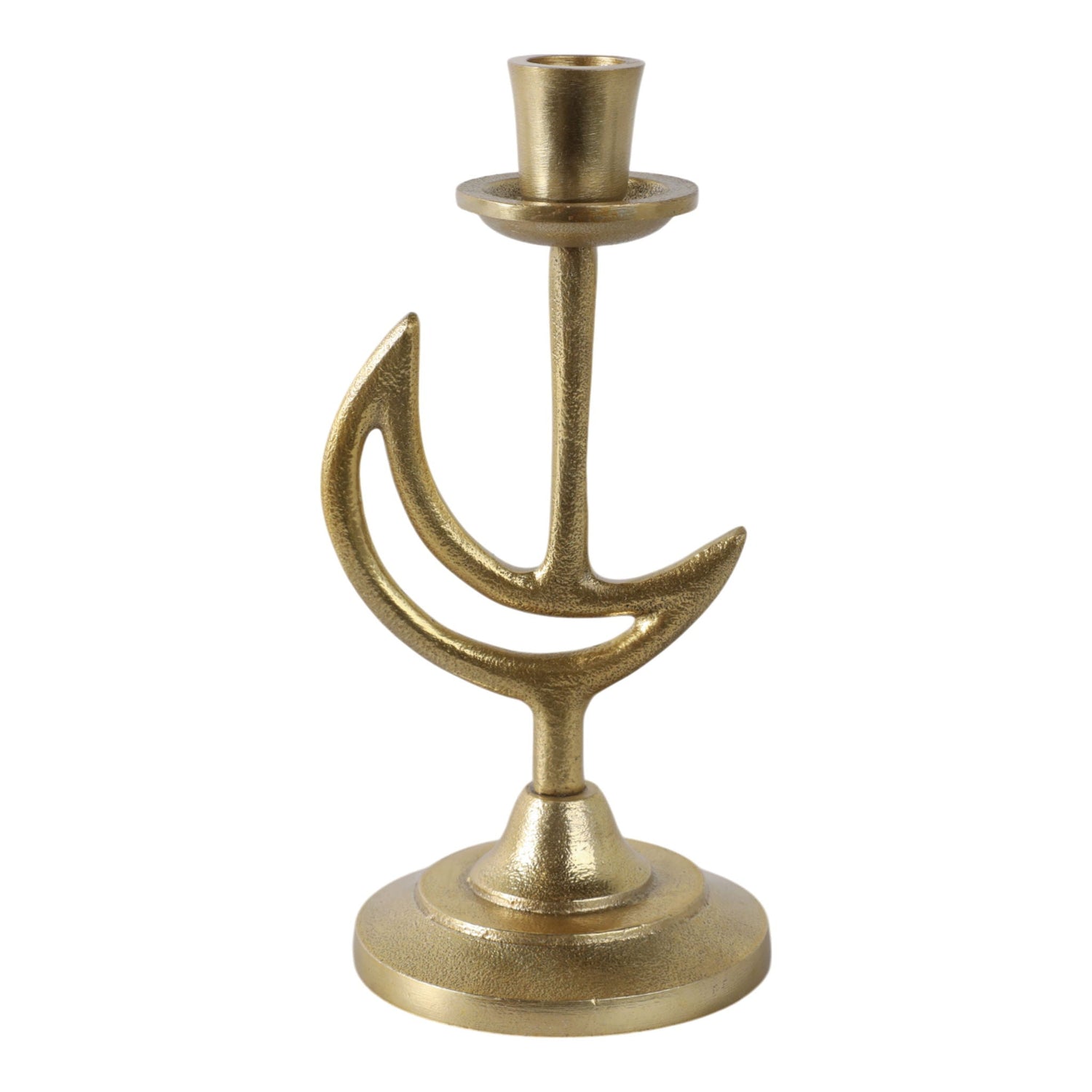 Crescent Moon Taper Holder - Gold