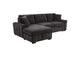 500349 Pastrana Upholstered Sleeper Sectional Sofa LAF Chaise Grey