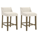 Fauna - Modern Transitional Wood Counter Height Kitchen Bar Stool