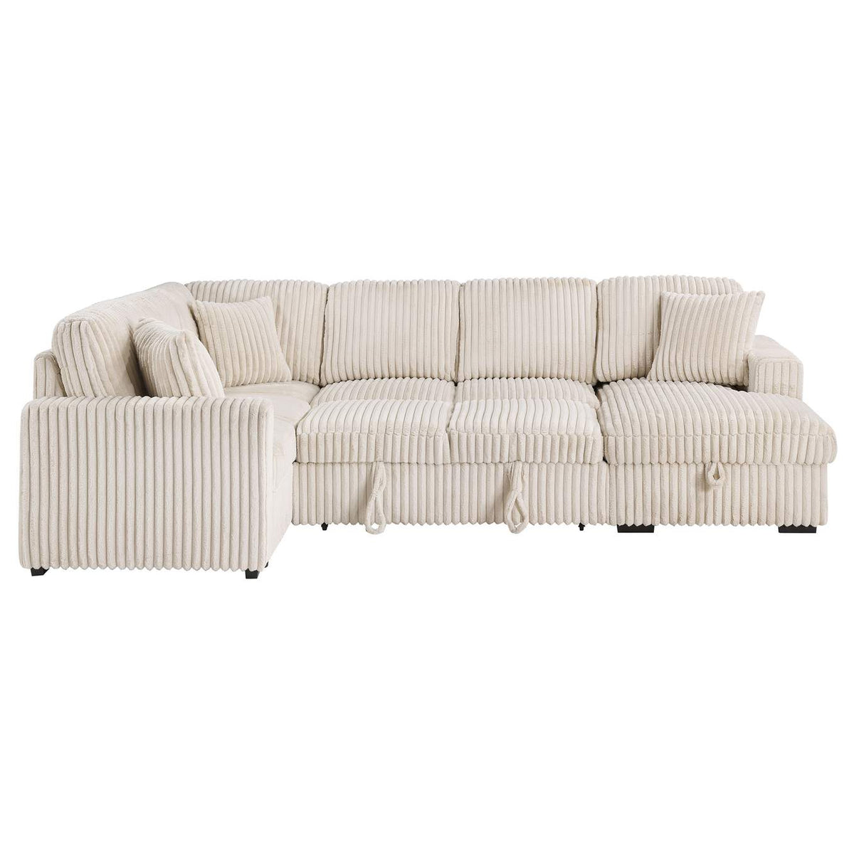 501205 Devonshire Sleeper Sectional Sofa Storage Chaise Camel