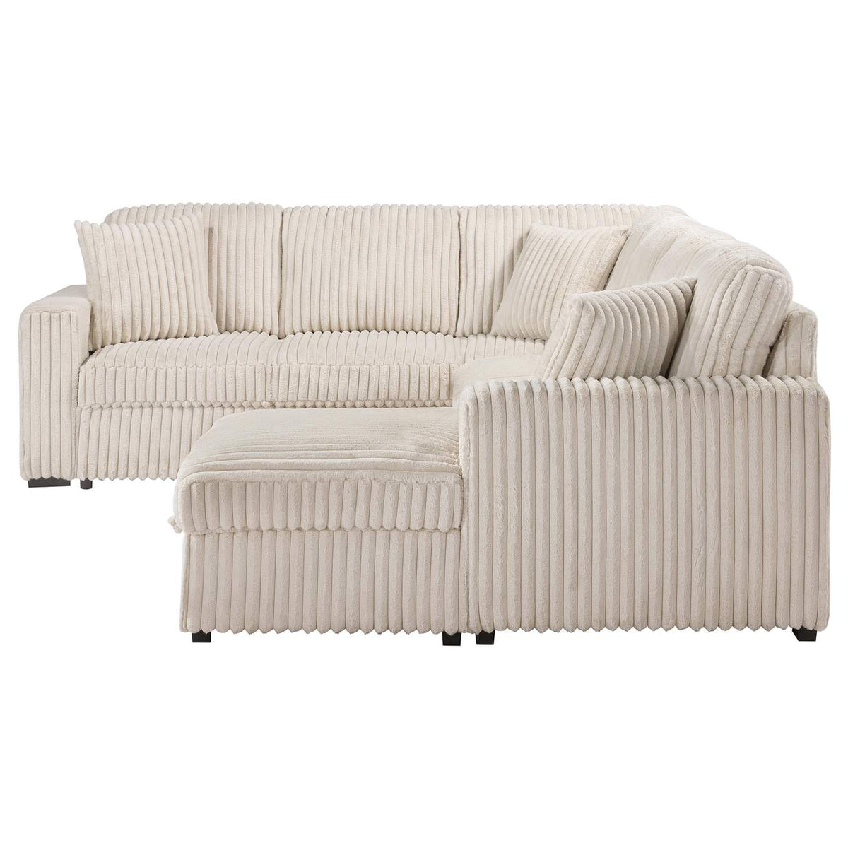 501205 Devonshire Sleeper Sectional Sofa Storage Chaise Camel