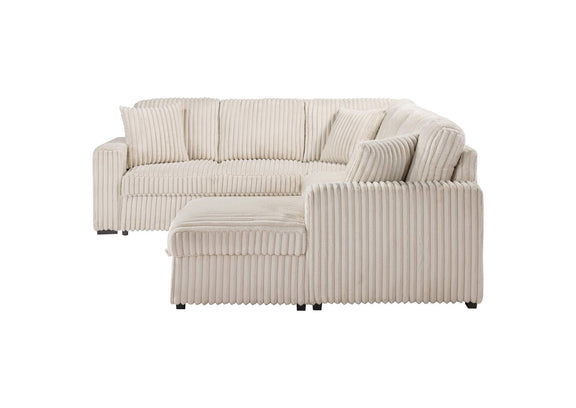 501205 Devonshire Sleeper Sectional Sofa Storage Chaise Camel