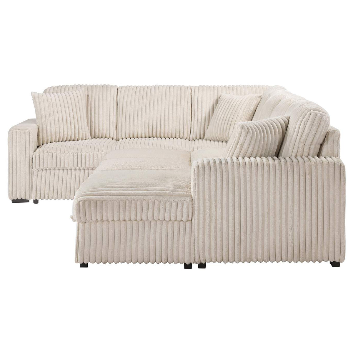 501205 Devonshire Sleeper Sectional Sofa Storage Chaise Camel