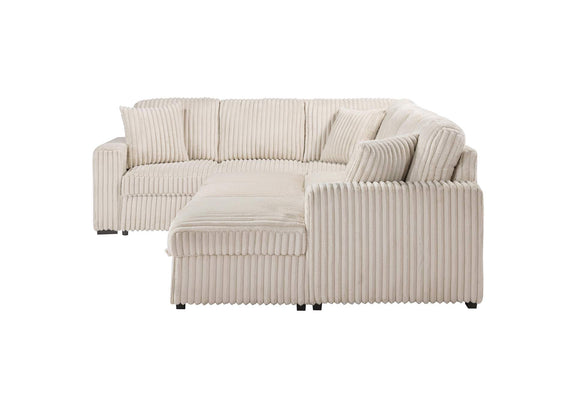 501205 Devonshire Sleeper Sectional Sofa Storage Chaise Camel