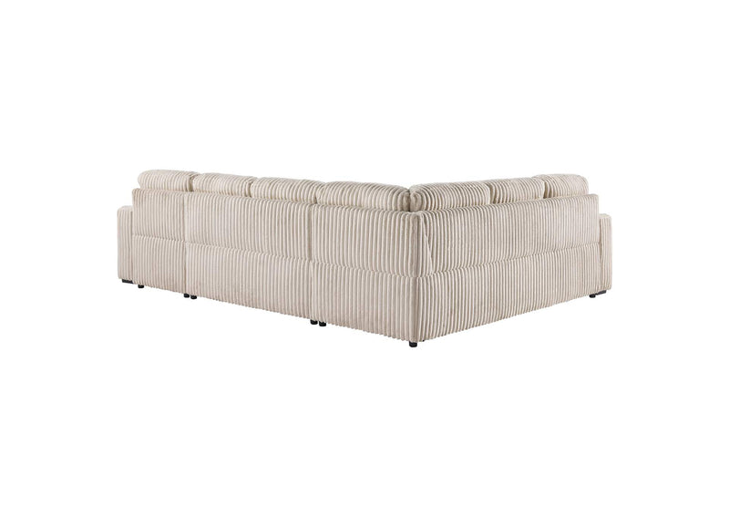 501205 Devonshire Sleeper Sectional Sofa Storage Chaise Camel