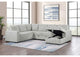 501208 Devonshire Sleeper Sectional Sofa Storage Chaise Grey