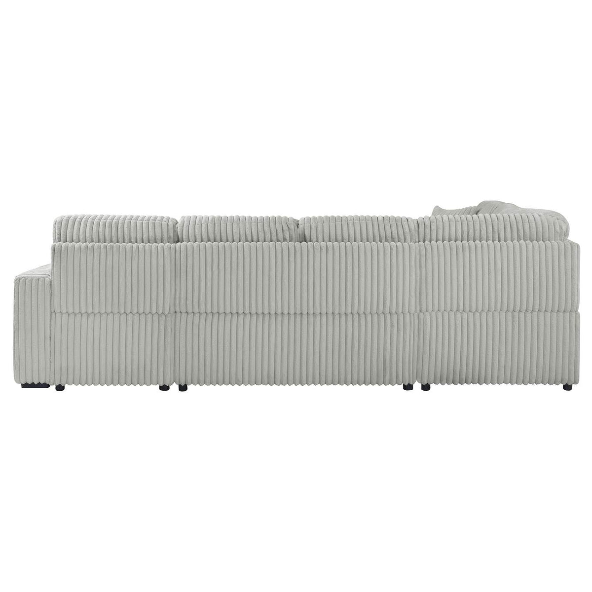 501208 Devonshire Sleeper Sectional Sofa Storage Chaise Grey