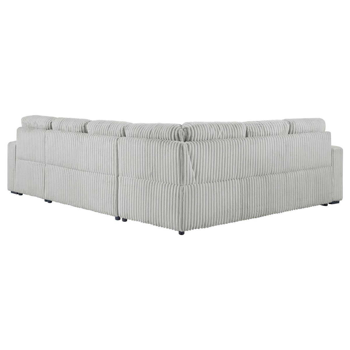 501208 Devonshire Sleeper Sectional Sofa Storage Chaise Grey