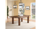 3F4161 Meadow Solid Wood Extending Dining Table In Brick Brown