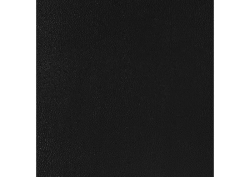 504664 Scotland Faux Leather Upholstered Track Arm Sofa Black