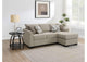 504778 Storey Upholstered Sleeper Sectional Chaise Sofa Camel