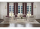 504837-S3 Ellorie 3-piece Upholstered Curved Sofa Set Beige