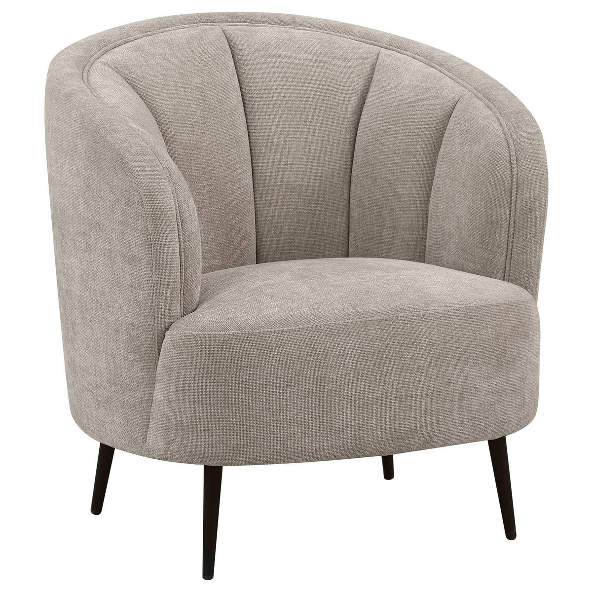 504837-S3 Ellorie 3-piece Upholstered Curved Sofa Set Beige