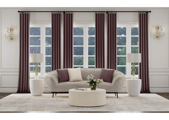 504837 Ellorie Upholstered Channel Back Curved Sofa Beige