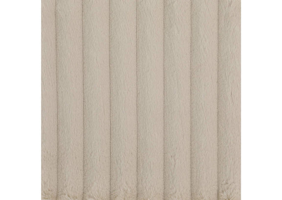 504838 Ellorie Upholstered Channel Back Curved Loveseat Beige