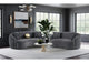 504844-S2 Brookside 2-piece Velvet Upholstered Sofa Set Dark Grey