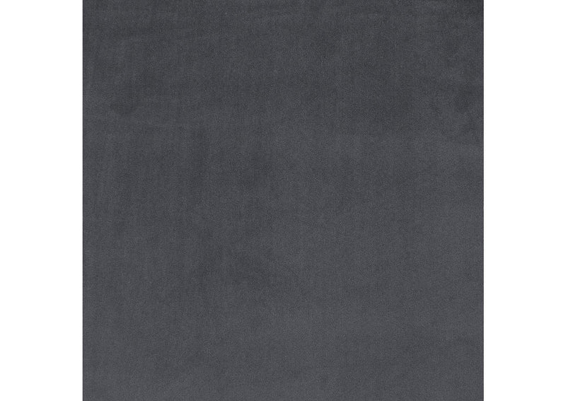 504845 Brookside Velvet Upholstered Curved Loveseat Dark Grey